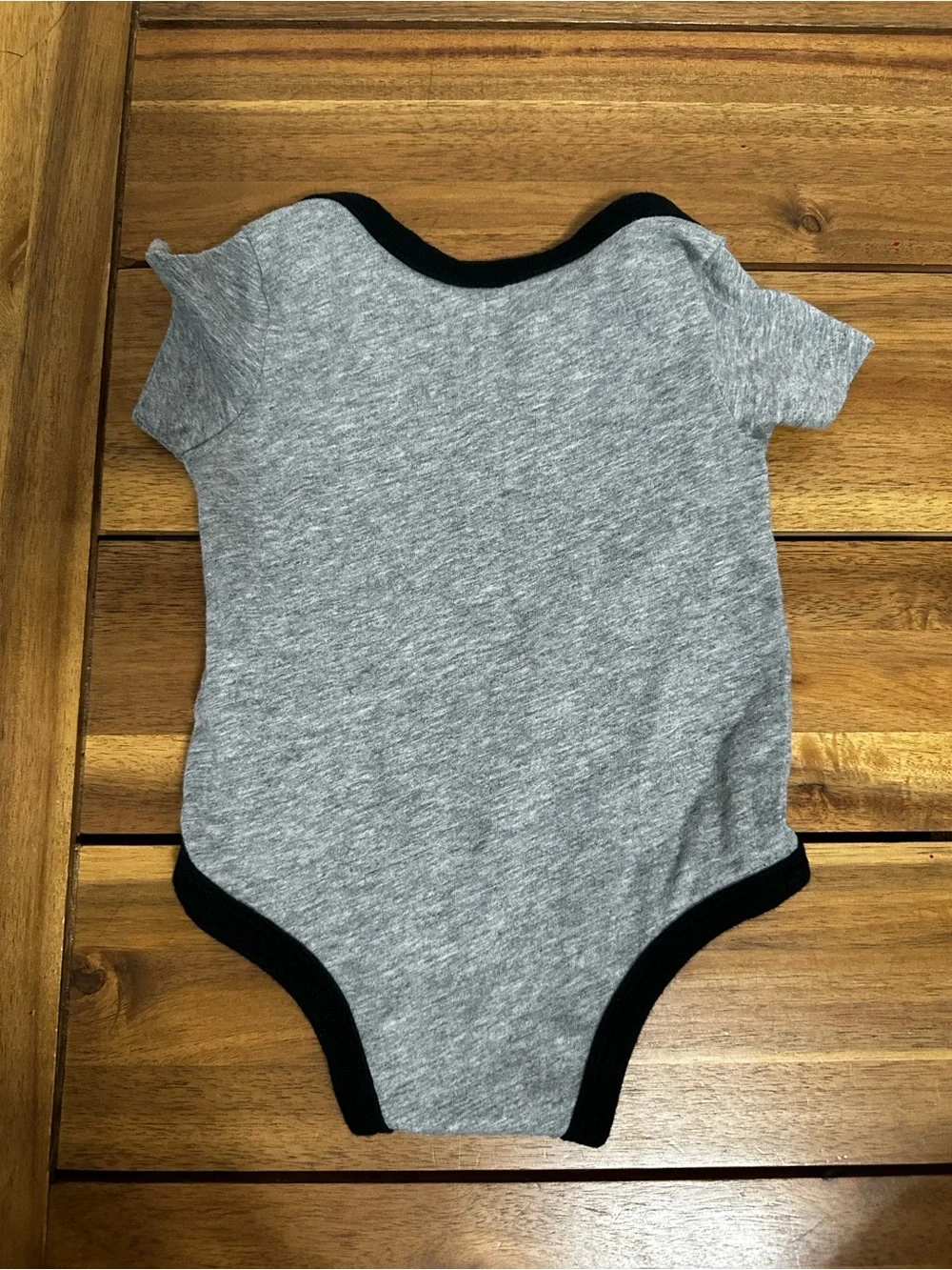 Nike Gray & Black Infant One-Piece Nike logo onesie size 9m